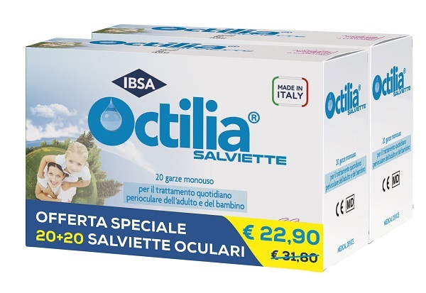 IBSA FARMACEUTICI ITALIA Srl Octilia Salviette Bipack 20+20